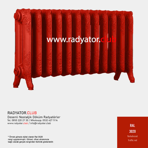 Patterned 350 180 Cast İron Radiator Price 23 Section Ral 3020